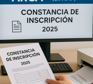 Constancia de Inscripción ARCA 2025: cómo obtenerla y descargar el PDF al instante 2 persona imprimiendo constancia de inscripción ARCA 2025 en computadora
