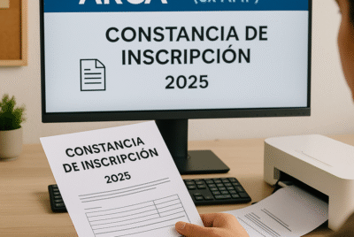 Constancia de Inscripción ARCA 2025: cómo obtenerla y descargar el PDF al instante 8 persona imprimiendo constancia de inscripción ARCA 2025 en computadora