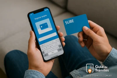 Nominalización y Reempadronamiento SUBE 2025 7 usuario registrando tarjeta SUBE en app oficial 2025