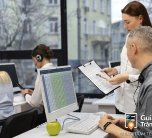 Factura de Crédito Electrónica para PyMEs 2025: alta, emisión y cobro anticipado 3 Colegas trabajando juntos en una oficina